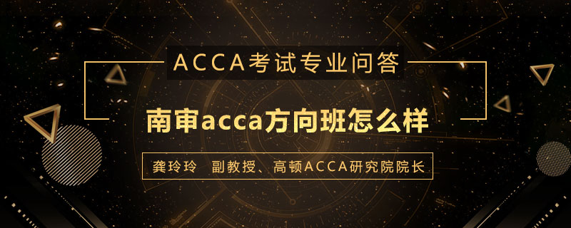 南审acca方向班怎么样