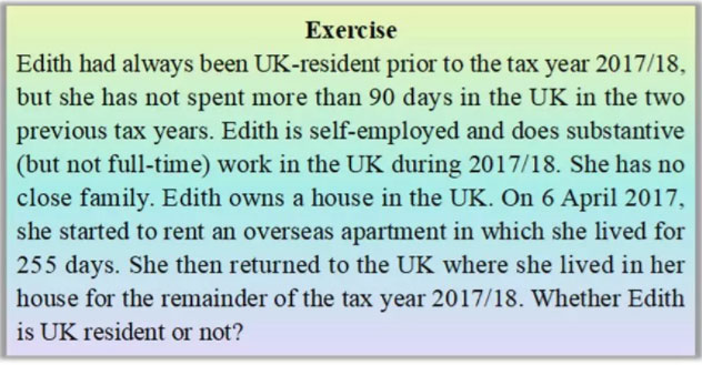 2019年ACCA考试科目F6备考攻略：UK residence的判定